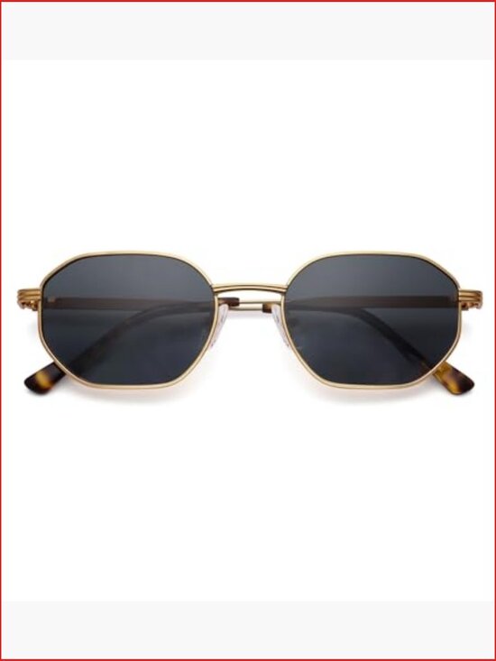 Retro Polarized Square Sunglasses with UV400 Protection main image 5